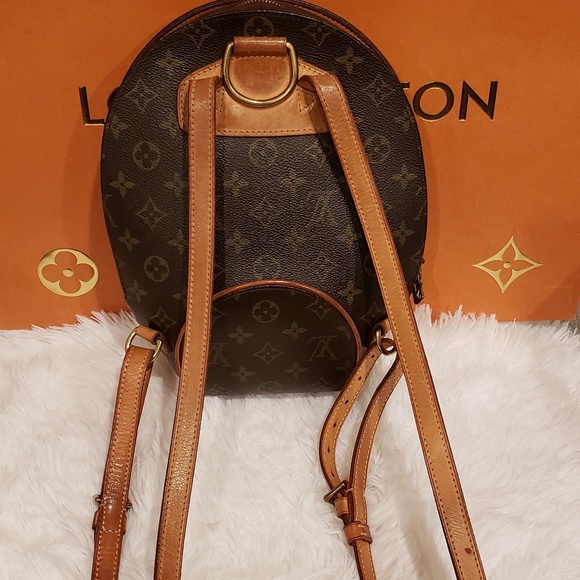 100% Auth Louis Vuitton Ellipse Backpack Bag MI009 - Picture 2 of 8